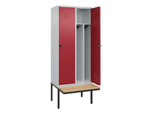 locker voor scheiding van kleding,HxBxD 2120x800x815mm,2vak
