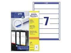 Rugetiket Avery Zweckform smal 38x192mm zelfklevend Wit L4760-100