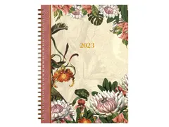 Agenda 2023 170x230 bureau wire-o Botanic 7dagen/2pagina's beige