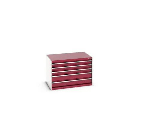 ladekast HxBxD 700x1050x750mm 5laden romp RAL7035 front RAL3004