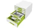 Ladenblok Leitz WOW Cube 5 laden wit/groen