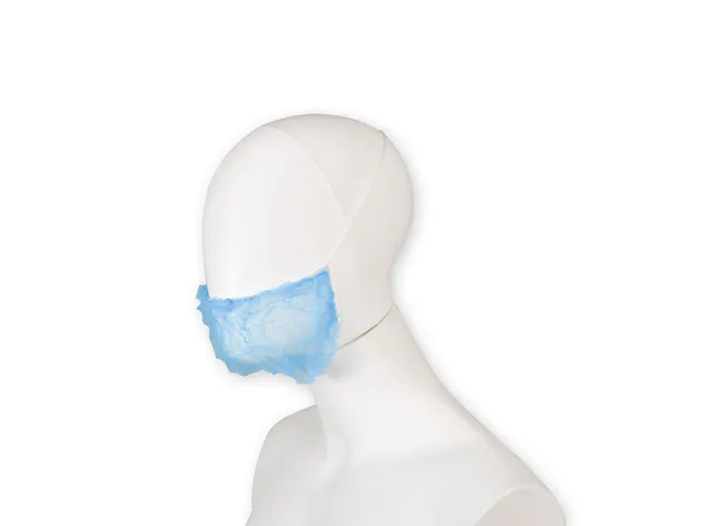Baardnet Hynex non-woven blauw pp 100 stuks