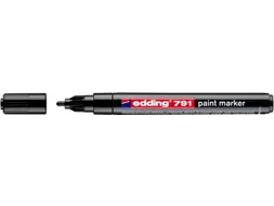 Paintmarker edding 791 op alcoholbasis 1-2mm zwart