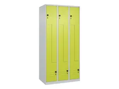 Z-garderobekast,HxBxD 1850x900x500mm,vak B 150/300mm,draaigrendel