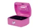 Geldkist Pavo met muntgleuf 125x95x60mm roze