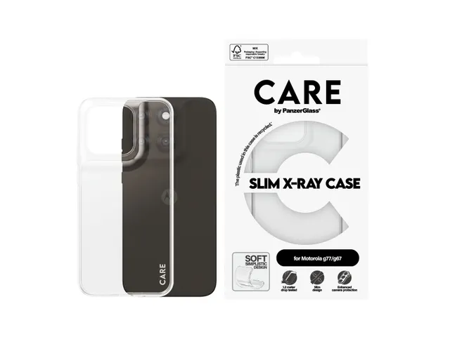 PanzerGlass CARE by TPU Case Transparent Motorola moto G77 | G67