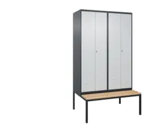 locker voor scheiding van kleding,HxBxD 2120x1200x815mm,4vak