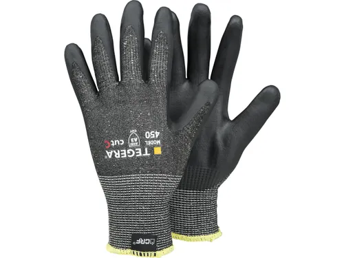 Tegera 450 snijbestendige nitril handschoenen, grijs, maat 11, per 12