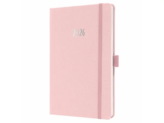 Weekagenda Feel A5 2026 (NL/FR/EN/DU) Soft Rose Hardcover