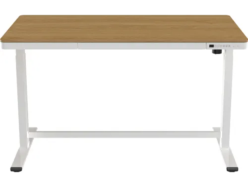 Zit-Sta Werkplek 140cm Whitewash eiken Elektrisch Verstelbaar