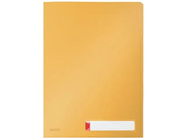 Pochette coin Leitz Cosy A4 PP 3 compartiments opaque jaune