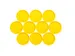 Aimant rond industriel Ø30mm jaune 10 pièces