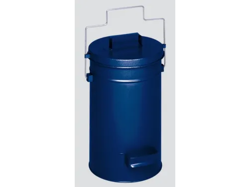 veiligheidsafvalbakken,25l,HxØ 500x270mm,romp staal RAL5010