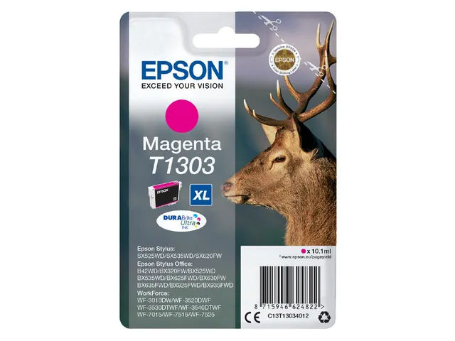 Inktcartridge Epson T1303 rood HC C13T13034012