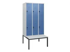 Dubbeldekse dekenkist,HxBxD 1950x900x815mm,3x2vak.,vak B 300mm