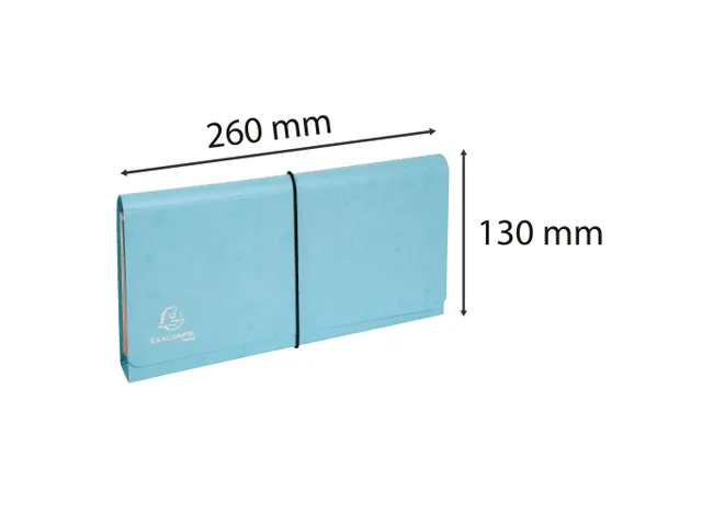 Sorteermap 6 vak 26x 13 Aquarel 4-ass