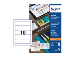 Visitekaart Avery C32011-10 85x54mm 200gr 100 stuks