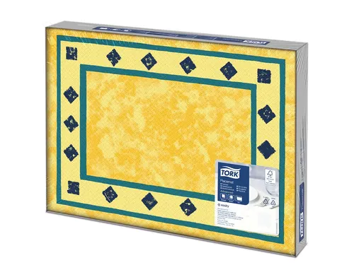 Tork 474629 Placemat Palazzo Blue Advanced 1-laags 42x30cm 2500st/doos