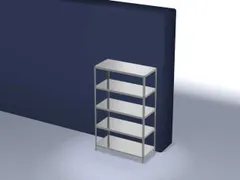 magazijnstelling,grondveld,HxBxD 2000x1300x600mm,vaklast 350kg