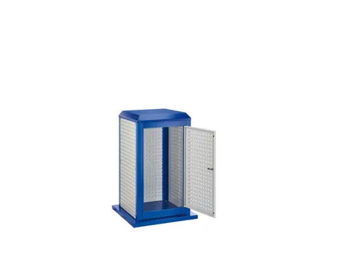gereedschapswagen,HxBxD 1100x700x700mm,3geperforeerde platen buiten