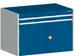 ladekast HxBxD 700x1050x650mm 2laden RAL7035 front RAL5010