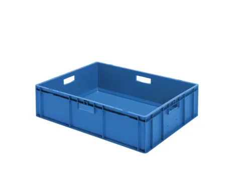 Euronorm-stapelbak 78liter 210x800x600mm Wanden/bodem Gesloten Blauw
