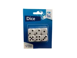 Clown Games Dobbelstenen 6 stuks op blister