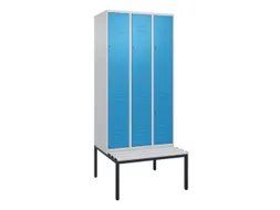 Dubbeldekse dekenkist,HxBxD 2120x900x815mm,3x2vak.,vak B 300mm