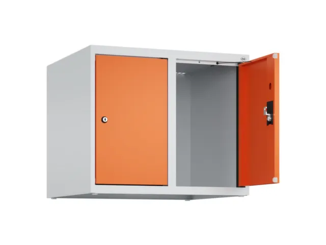 opzetkast,v. locker,2vak.,vak B 300mm,HxBxD 500x600x500mm,cilinderslot