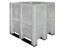 Mega-Stapelcontainer Pe 1250x1300x1150mm 1400 liter Gesloten Grijs