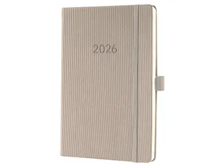 Weekagenda Conceptum A5 2026 (NL/FR/EN/DU) taupe Hardcover - 1