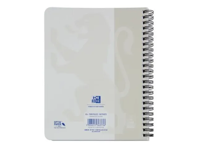 Spiraalblok Oxford Touch A5 lijn 70vel lichtgrijs