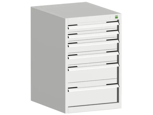 ladekast HxBxD 800x525x525mm 6laden romp RAL7035 front RAL7035