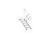 escalier industriel,estrade H 1,25m,5marches,marches P 175mm,galvanis
