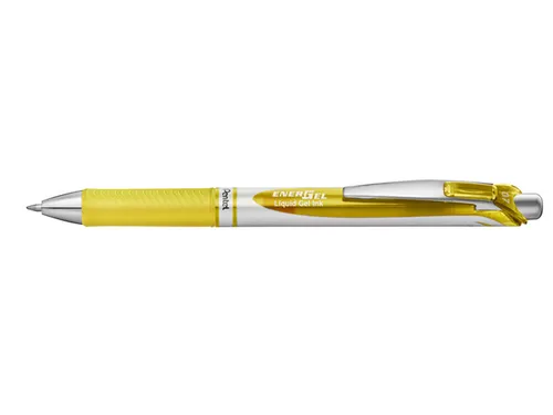 Gelschrijver Pentel BL77 Energel medium geel 0.35 mm
