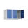 opzetkast,v. locker,3vak.,vak B 300mm,HxBxD 500x900x500mm,cilinderslot