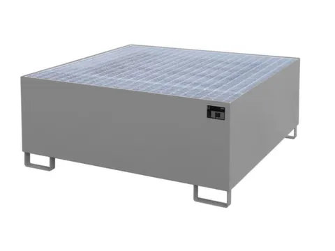 opvangbak,v. 1xIBC,opvangvol. 1000l,HxBxD 620x1460x1460mm,m. rooster