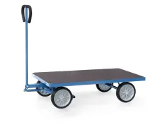 Handtrekwagen Platform 4002v 4 Wielen 500kg 1260x700mm Massief Rubber