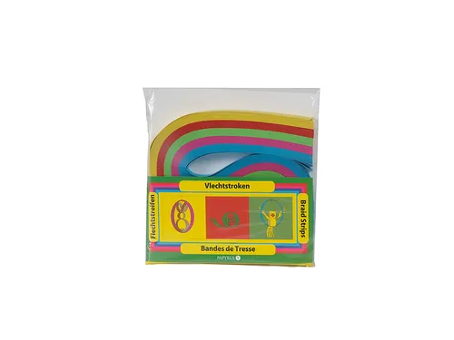 Vlechtstroken Kreatief 1.5x48cm assorti 200 stuks