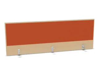 opzetpaneel,v. bureau,aanbouw achter,B 1600mm,NE-esdoorn,BN3012-oranje - 1