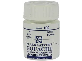 plakkaatverf Extra Fijn flacon van 16 ml, wit - 1