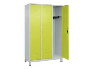 locker,HxBxD 1950x1200x500mm,3vak,vak B 400mm,cil.-slot,voeten - 2