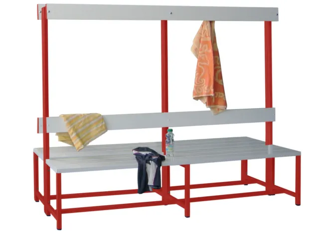 banc double,HxLxP 1600x2000x770mm,piètement RAL3000