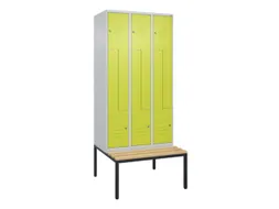 Z-garderobekast,HxBxD 2120x900x815mm,6vak,vak B 300mm,cil.-slot
