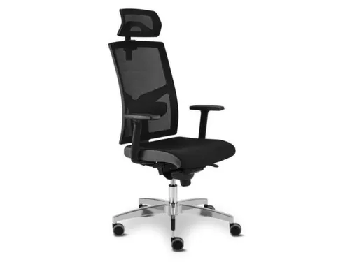Bureaustoel Premium met rugleuning met netbekleding