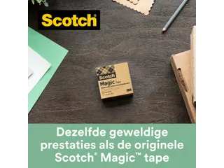 Plakband Scotch Magic 900 19mmx33m onzichtbaar mat 9 rollen - 2
