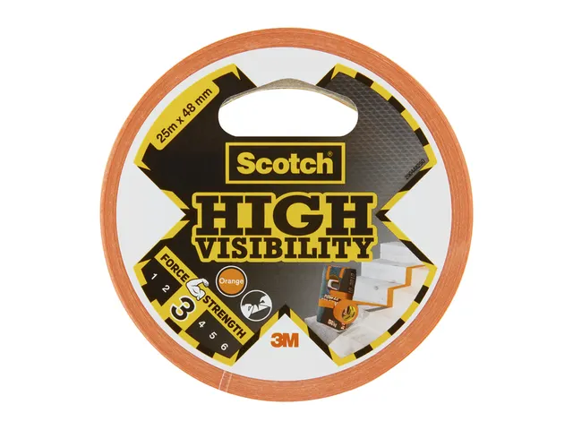 Plakband Scotch high visibility 48mmx25m oranje
