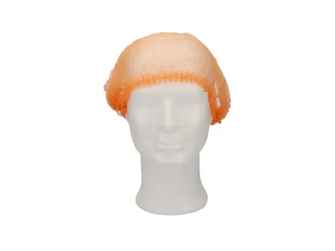 CMT Haarnet Clip Cap PP Non Woven Oranje Maat XL 58cm 1000 Stuks
