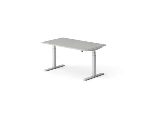 Elektrisch ihv bureau HxBxD 640-1300x1400x800mm blad grijs Alu