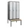locker met bank,HxBxD 1950x900x815mm,3vak,vak B 300mm,draaigrendel